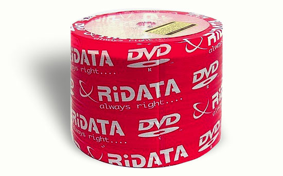 RIDATA DVD-R WHITE INKJET PRINTABLE 8X OPP - Click Image to Close